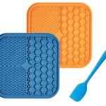 Pet Lick Mat Licking Pad Mats for Dog and Cat | Food-Grade Silicone, Dog Food Mat with Suction