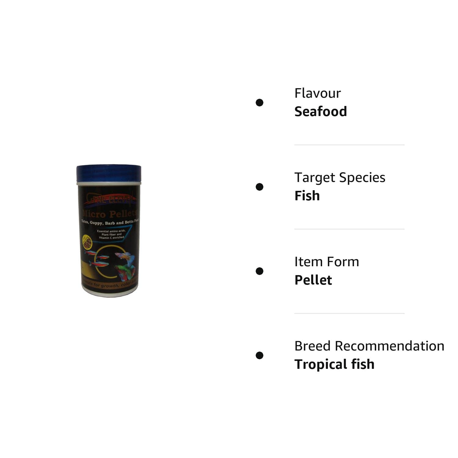 Gene Eleven Micro Pellets Special Food for All Tropical Fishes Aquarium Fish of All Life Stages, 100 g - Image 2