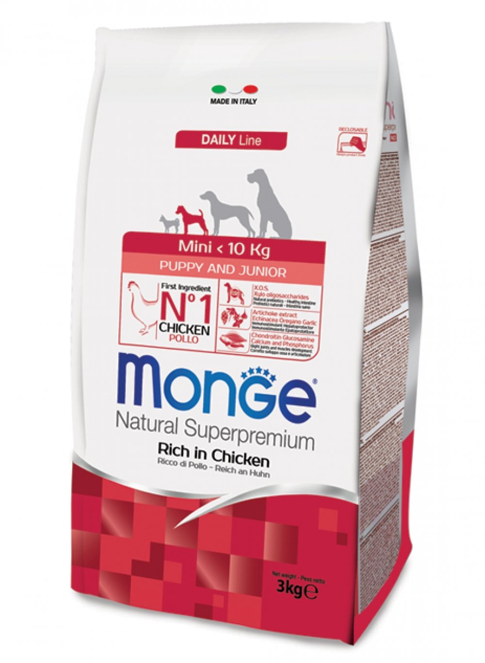 Monge Daily Line – Mini Puppy & Junior with Chicken 3 kg