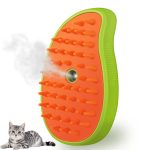 Gorilla pets Cat Steam Brush, Dog Steam Brush, Steam Brush for Cats and Dogs, 3 In 1 Steamy Pet Brush, Steaming Pet Hair Brush, Cat and Dog Comb with Steam, Pet Grooming Brush for Cats (Random Color)