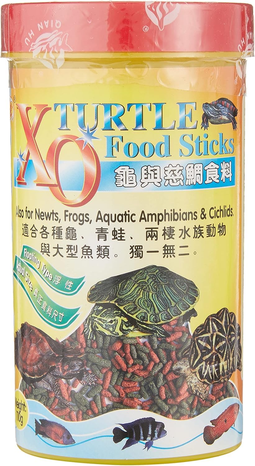 Ocean Free XO Food Sticks for Turtle, 110g Also for Newts Frogs Aquatic Amphibians & Cichlids