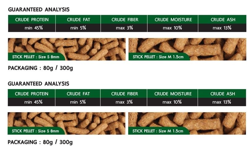 Deep Insect Inside (Cricket) with Calcium Plus++, Vitamin D3 Super Premium Food for Turtle & Reptile High Growth Medium Pellet 300gm - Image 2