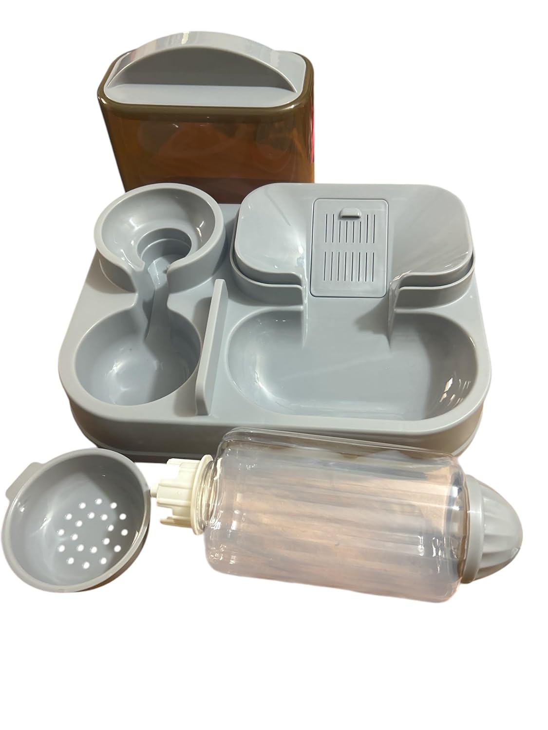 Gorilla pets 2-in-1 Pet Feeding Bowl and Water Bottle Set for Puppies and Cats | self Feeder Water Bottle and Food dispancer (Color May Vary) - Image 3