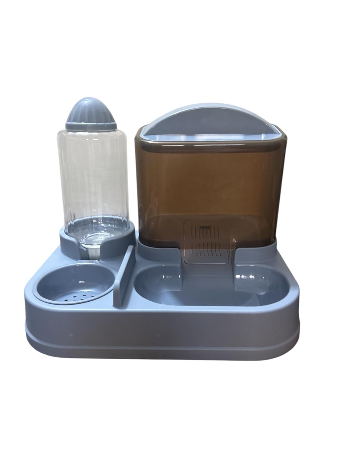 Gorilla pets 2-in-1 Pet Feeding Bowl and Water Bottle Set for Puppies and Cats | self Feeder Water Bottle and Food dispancer (Color May Vary)