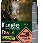 Monge Natural Grain Free Adult cat Food Salmon with peas 1.5 kg