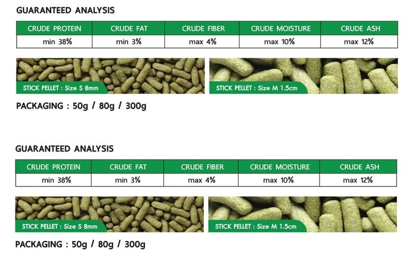 Sakura Super Premium Speacial Food for Turtle & Reptile with Vitamin D3, High Calcium & Probiotic Stick Pellet 8mm (S) 80gm - Image 2