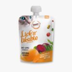 Gnawlers Lickable Wet Creamy Cat Treats with Egg-Yolk & Vegetable Flavour for Adult & Senior Cats, Healthy Cat Treat, Pack of 5 - by DogsNCats
