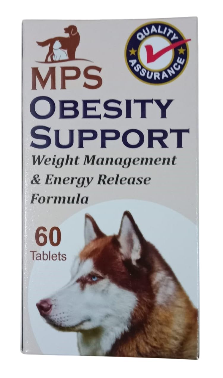 MPS_Obesity Support Pet Supplement Tablets | Weight Management & Energy Support Nutrition for Dogs & Cats | Pack of 60 Tablets